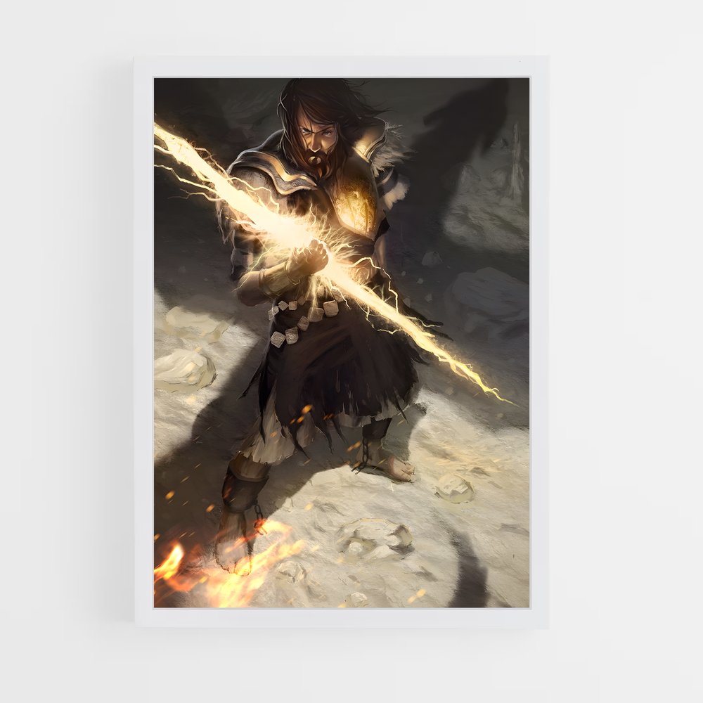 Poster Flamme de la Guerrière – affiche Dark souls (vue 3)